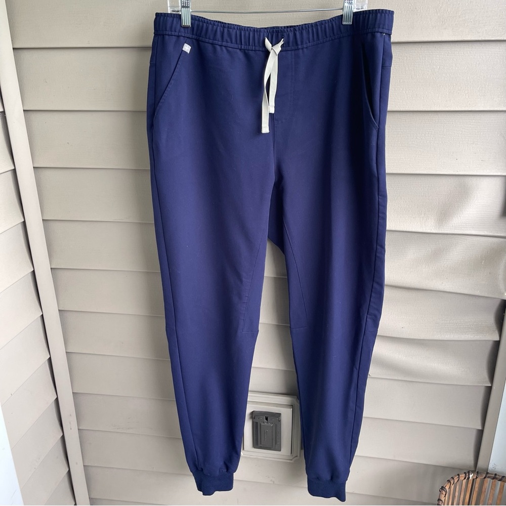 Figs Womens Zamora Jogger Scrub‎ Pants Size XL/T Blue Drawstring Medical Career